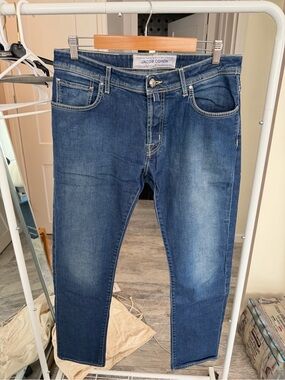 Jacob Cohen Men's Slim Straight Medium Blue Jeans